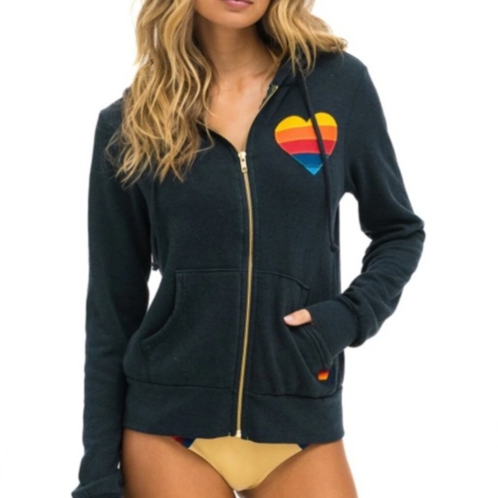 Aviator Nation navy Zip-Up Hoodie